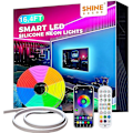 Pikkukuva 2 / 5: 5m 2*5m RGB Vedenkestävä LED-neonvalonauha Bluetooth-sovelluksella