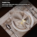 Miniatyrbillede 5 af 5: 12 stk Dobbelt-perle Servietringe, Servietholdere, Spænde til Bryllup, Festivaler