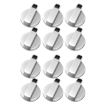 Miniatyrbild 1 av 4: Spisknoppar, Ugnsknopp 12 st, Zinklegering 6mm Universal Silver Gaskök Kontrollknoppar Adapter