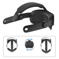 Miniatyrbilde 2 av 5: Hodebånd for Meta Quest 3, Justerbart Komfortabelt Hodebånd for Oculus Quest 3, Avtakbart Trykk Oppgraderer Elite Bånd Black