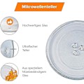 Miniatyrbillede 2 af 2: Universal Mikrobølgeovn Drejeskive Glasplade 245 Mm