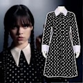 Pikkukuva 4 / 4: Lasten Wednesday Addams -asu Anime-uniformihameasu M