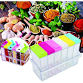 Miniatyrbild 4 av 5: 6-pack Plastkryddburkar, Transparenta Kryddburkar, Tätande Kryddburkar, Kryddgåva