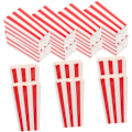 Pikkukuva 1 / 8: 24 kpl Värikkäitä Popcorn-ämpäreitä Illat Klassiset Raidalliset Popcorn-laatikot