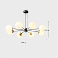 Miniatyrbild 5 av 5: 70cm Hängande Lykta Design Chandelier Koppar Mässing Modern
