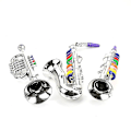 Miniatyrbillede 4 af 5: 3 stk. Børns Musikalske Instrumenter Legetøj Klarinet, Saxofon Trompet, Blæseinstrumenter Com-yuhao