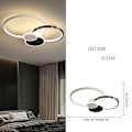Miniatyrbilde 5 av 5: 2-hodet LED taklampe, rund form, nordisk moderne