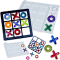 Miniatyrbild 1 av 3: Silikon Tic Tac Toe Form DIY Harts Resinbrädspelet Kit