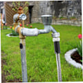Miniatyrbillede 8 af 8: Havevandslanger 30 cm Rustfrit Stål Slange Robust Metal Havevandslange for Nem Opbevaring