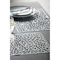 Miniatyrbild 2 av 2: Bordstabletter Silver Set 6 PVC Mattor Matbord Köksbröllop