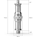 Miniatyrbillede 2 af 5: 2 stk. Adapter Skrue 1/4'' til 3/8'' Stativ Skruegevind Skruekonverter Adapter Bit Skrue