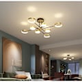 Miniatyrbillede 2 af 5: LED Loftlampe Dæmpbar Moderne Sort Guld Cirkel Design