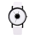 Miniatyrbillede 2 af 5: Inverteret Pegeur Watch Kvinde Studenter Par Neutral Kvarts Mænd Black face and white ribbon