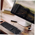 Miniatyrbild 8 av 8: Ergonomiskt tangentbord Ergonomiskt RGB-bakgrundsbelyst mekaniskt speltangentbord 104 tangenter Trådbundet USB-speldator tangentbord