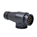 Miniatyrbillede 2 af 5: 12V 13-polet Trailer Stik Adapter Plastik 13-polet Trailer Elektrisk Stikforbindelse Ledningsforbindelse Adapter