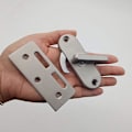 Miniatyrbillede 5 af 5: Dørlås Rustfrit Stål Tilbehør Ladegreb Badeværelse Toilet Høj Kvalitet. (sølv)(1stk)