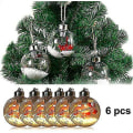 Miniatyrbilde 2 av 3: Julelys Ornamentkuler Transparent Hengekule