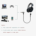 Miniatyrbillede 5 af 5: Audiokabel Fleksibel Stereo Gaming Headset Snor Udskiftning Til Steelseries Arctis 3/5/7 Pro Gaming-yuhao