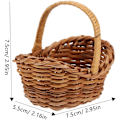 Miniatyrbillede 2 af 8: Alsidig Lille Kurv i Rattan