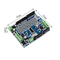 Miniatyrbilde 1 av 5: Blå Motor Stepper Servo Robot Shield Arduino V2 Pwm