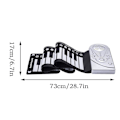 Miniatyrbillede 5 af 5: Bærbar 49 Taster Fleksibelt Rulle Klaver Blødt Tastatur
