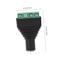 Miniatyrbilde 2 av 8: Skrueterminaladaptersett 4 stk 3,5 mm Stereo Hunnkontakt til Av 4 Skrueterminaler for Lyd, Video og PC-tilkoblinger
