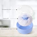 Miniatyrbild 4 av 4: 2 st fluffiga puderburkar för talkpuder, puderpuffbehållare för bebis