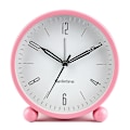 Miniatyrbild 4 av 5: Tyst väckarklocka, Tick-Free Analog Väckarklocka, Minimalistisk Rund Metall Ljus Väckarklocka Black