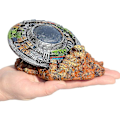 Miniatyrbillede 3 af 5: Akvarietilbehør 1 stk. Emulering Ufo Vrag Pynt Kreativ Rumskib Akvarie Ornament