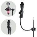 Miniatyrbilde 2 av 5: Fleksibel Gooseneck Mikrofonstativ Med Stativ For Radiokringkastingstudio, Live Utstyr