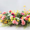 Miniatyrbillede 3 af 5: Kunstig Daisy Blomsterkrans Tulip Dørpynt Hjemmeindretning