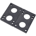 Miniatyrbillede 2 af 5: Skateboard Universal Truck Risers - 1/2\" - 1/4\" - 1/8\" - Sort (10 stk)