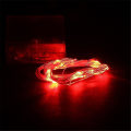 Miniatyrbild 4 av 5: Hög Effektiv 10m 100 LED 3AA Batteri Silver Wire String Light
