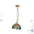 Miniatyrbillede 4 af 5: Mini Dukkehust Miniatur Dekorativ LED Bordlampe Loftlampe Dukkehust Tilbehør