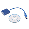 Miniatyrbillede 1 af 5: USB 3.0 til VGA Grafikkonverterkort Adapter 1080p