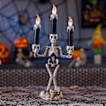 Miniatyrbillede 4 af 4: LED-lys Horror Skull Stearinlys Lampe Halloween Party Lys