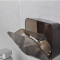 Miniatyrbillede 2 af 5: Små vægmonterede skraldespande uden huller - Diverse opbevaringskasser til køkken og badeværelse (sort) (1 stk)