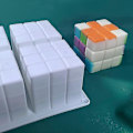 Miniatyrbillede 4 af 5: 3D Terning Bage Mousse Kageform Silikon Dessertbakke
