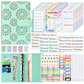 Miniatyrbillede 1 af 5: Budget Binder med Lynlåsekonvolutter, A6 Lommer Planlægger Kontanter Konvolutter Green