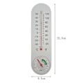Miniatyrbild 3 av 4: Analog Termometer och Hygrometer för Hemmet, Väggmonterad Testare