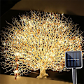 Miniatyrbild 5 av 5: Solcellsbelysning för utomhus 2mx10st 200led Rankor Grenar Fe