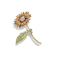 Miniatyrbilde 5 av 5: Nytt 2023 Design Elegant Blomst Brosje Pins/ Lapel Pins Luksus Legering Brosje Pin Bryllup Kjærlighet Gave Dame Brosjer Blue sunflower