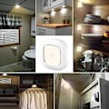 Miniatyrbillede 2 af 5: Bevægelsessensor Loftlampe Med 30 Led Trådløs Bevægelsesbelysningsarmatur Med 120 Strålevinkel Aktiveret Led Loftlampe Til Gang Køkken Soveværelse, B