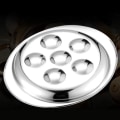 Miniatyrbilde 5 av 5: Varmebestandig Rustfritt Stål Snegle Sopp Escargot Plate Retter For Restaurant Kjøkkenrett Hotell (sølv 1 stk)