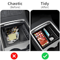Miniatyrbild 5 av 5: Tesla Konsol Organiser Dold Låda Förvaringsbox För Tesla Model 3 Model Y 2021 2022