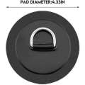 Miniatyrbillede 2 af 5: Runde D-Ring Kordspænde Sejlervarer Elastisk Loop 4stk sort