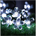 Miniatyrbilde 1 av 5: Solcelled LED Utendørs Lyslenke 7m-50leds Hagedekor