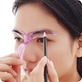 Miniatyrbillede 3 af 5: Øjenbrynsskabelon Stencil Formningshjælper Makeup DIY