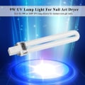 Miniatyrbillede 4 af 5: 4 stk. 9W UV-lampe Lys til Neglekunst Tørrelampe U-formet Lampe Pære Rør