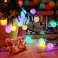 Miniatyrbillede 2 af 5: Udendørs Solcelle-Lysstreng LED Solhavelys 6,5m 30LED